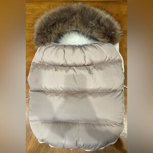 Real Fur Trimmed footmuff